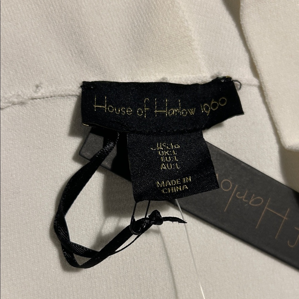 House of Harlow 1960 White Garment with Black Label